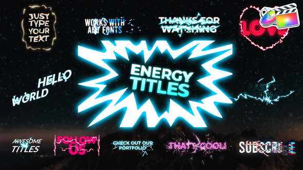 Energy Titles Pack | FCPX