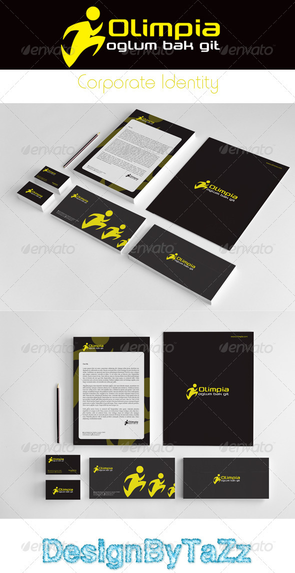 Olimpia Corporate Identity Package - Stationery Print Templates
