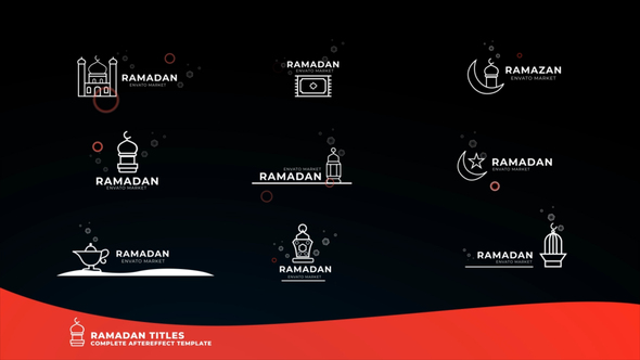 Ramadan Icon Titles - VideoHive 30946870