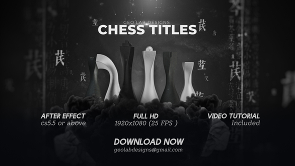 Chess TitleslMarble TitleslDark - VideoHive 30949225