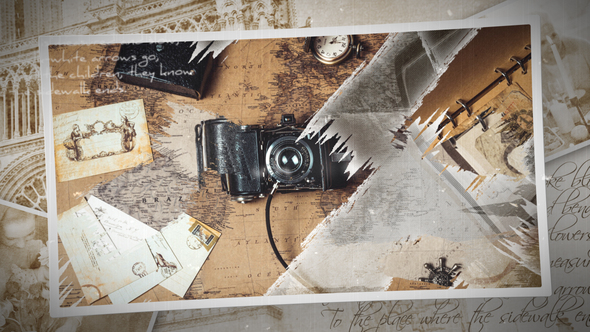 Retro Brush Slideshow - VideoHive 30950233