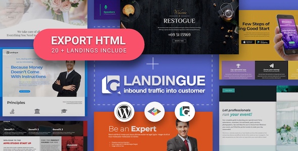 Landingue - Landing and One Page Builder Plugin for WordPress Site by  TemeGUM