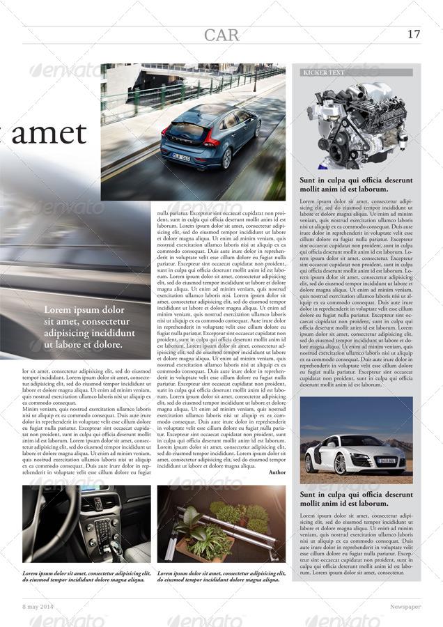 24 Pages Newspaper Template in A3 Format, Print Templates | GraphicRiver