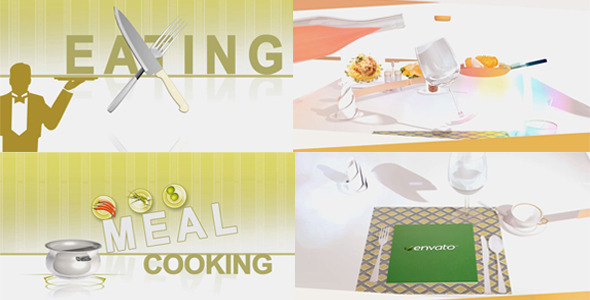 Cooking intro opener - VideoHive 2830677