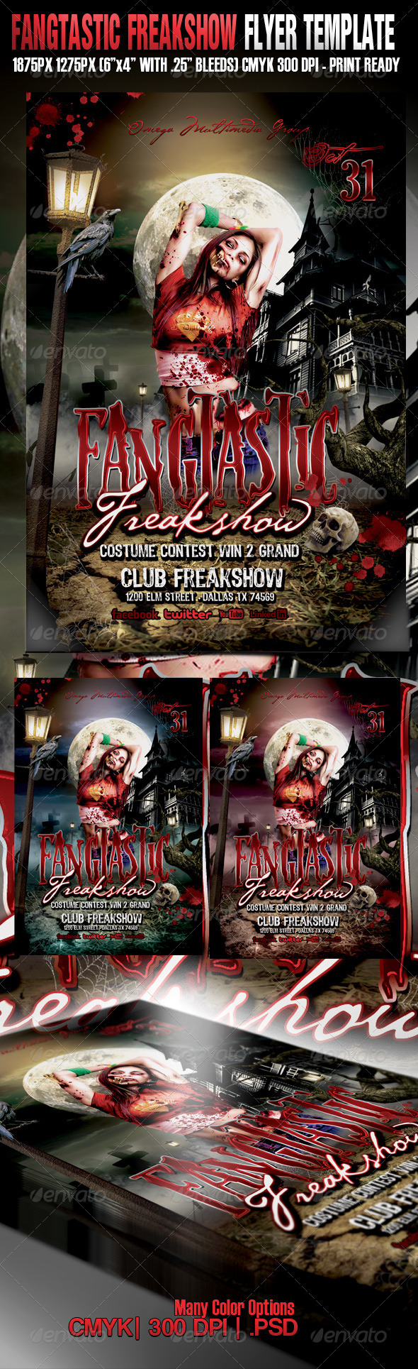 Fangtastic Freakshow - Events Flyers