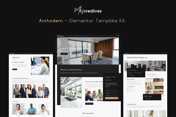 Archodern - InteriorArchitectureElementor - ThemeForest 30781513