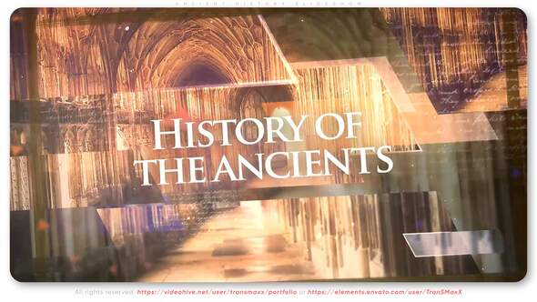 Ancient History Slideshow - VideoHive 30983814