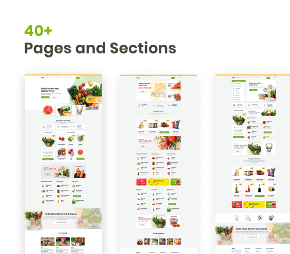Disho ? Grocery Store Elementor Pro Template Kit