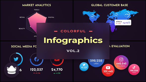 Colorful Infographics Vol.2 - After-Effects Template