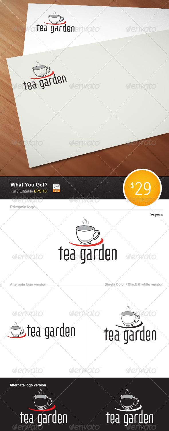 Tea Garden Logo - Letters Logo Templates