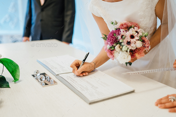 Elegant Wedding Bouquet Of Fresh Natural Flowers Stock Photo By Omelnickiy