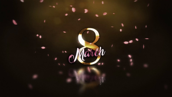 Golden 8 March - VideoHive 31003424