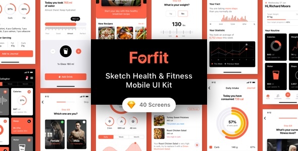 Forfit - Sketch - ThemeForest 31005082