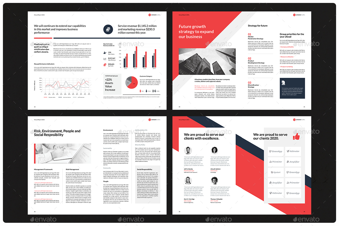 Annual Report, Print Templates | GraphicRiver