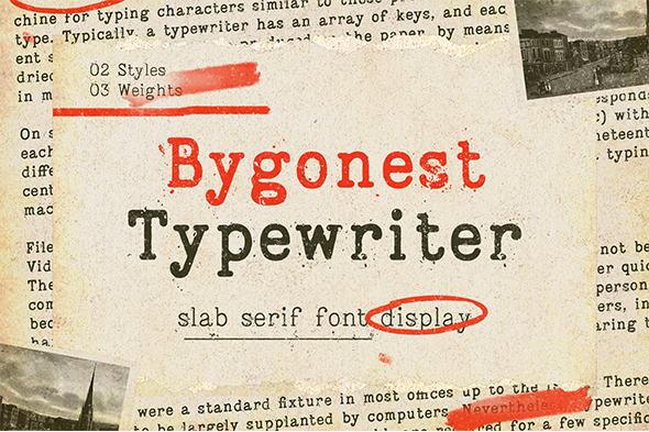 old typewriter font
