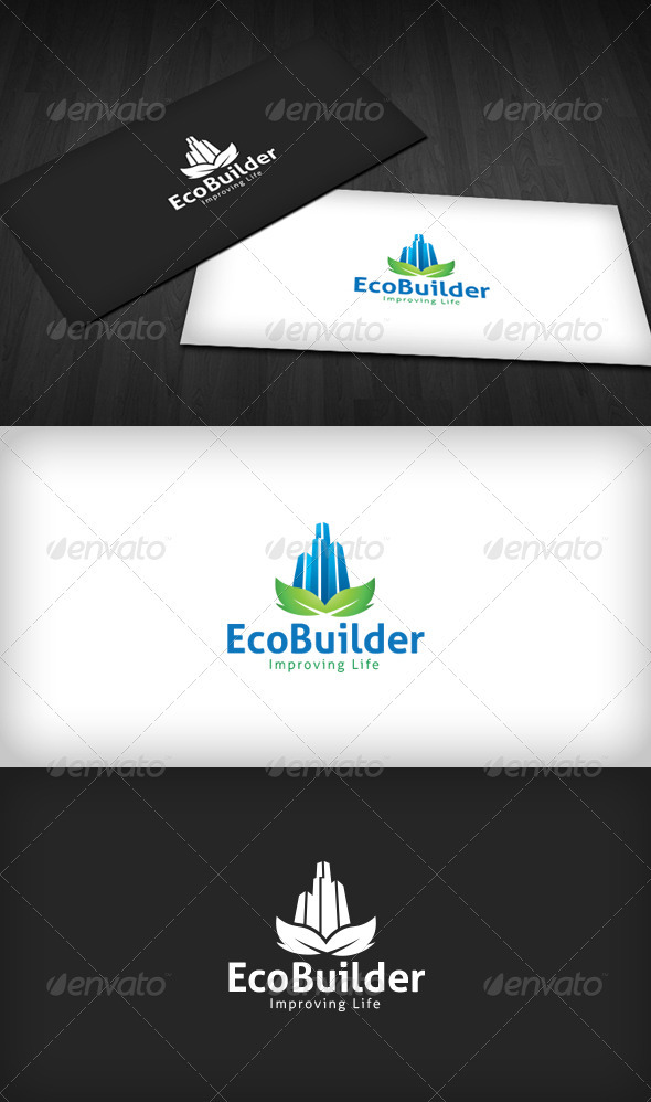 Eco Builder Logo - Buildings Logo Templates
