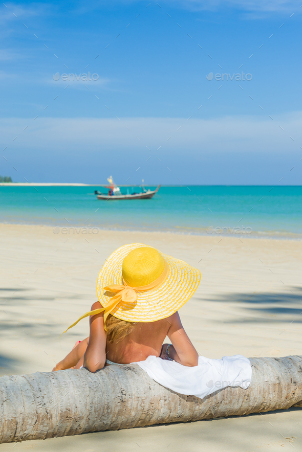 Yellow sale beach hat