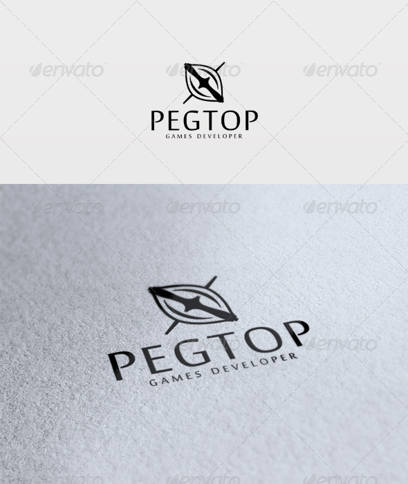 Pegtop Logo - Vector Abstract