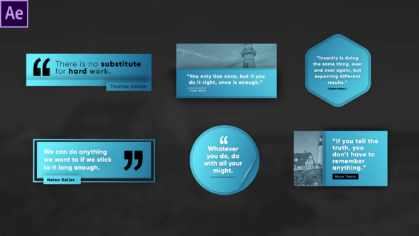 Trendy Quote Titles - VideoHive 31023133