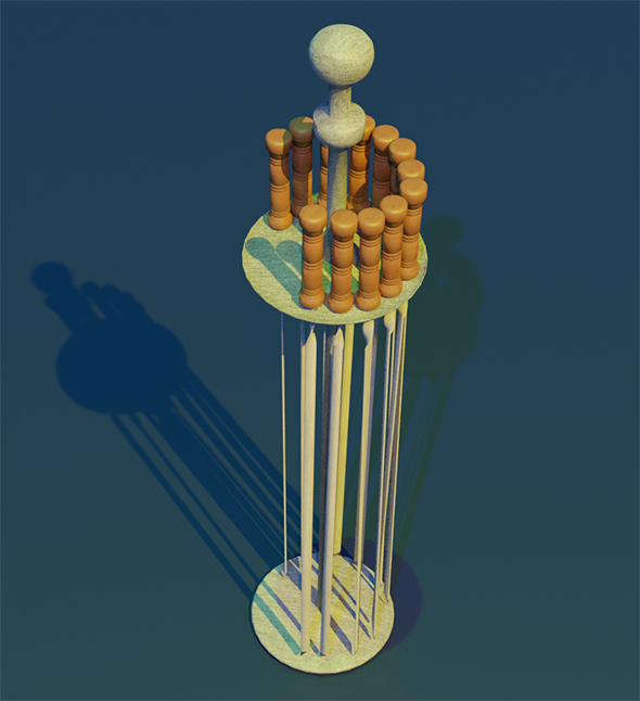 Skewer Low-poly 3D - 3Docean 31024621