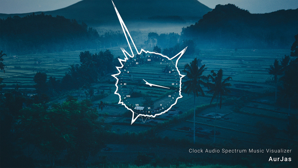 Clock Audio Spectrum Music Visualizer