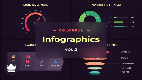 Colorful Infographics Vol.3 - After-Effects Template