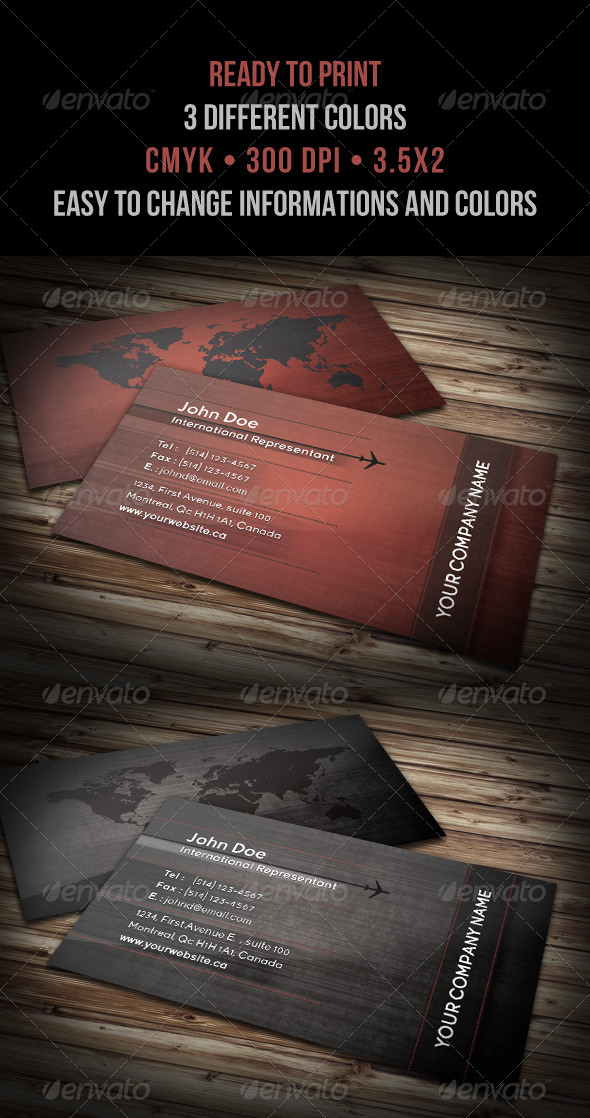 International Modern Business Card - Corporate Business Cards