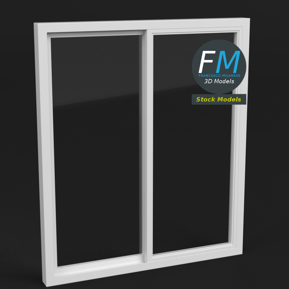 Double rail sliding window by 3DOcean