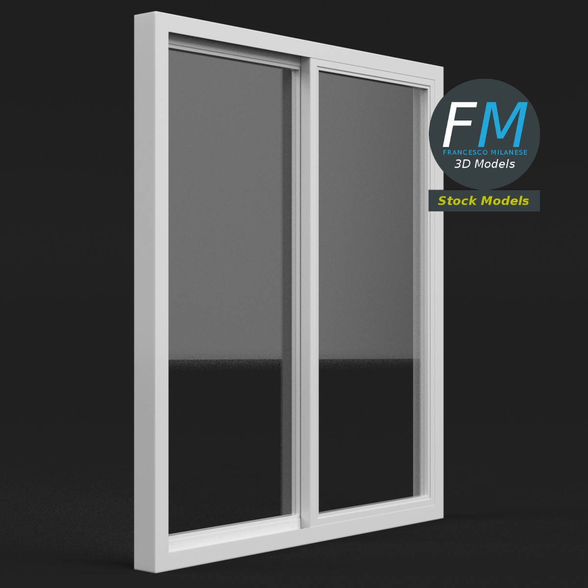 Double rail sliding window by 3DOcean