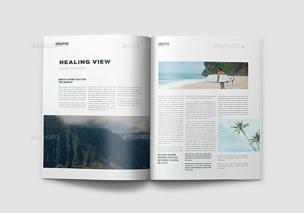 Travel Magazine Template, Print Templates | GraphicRiver