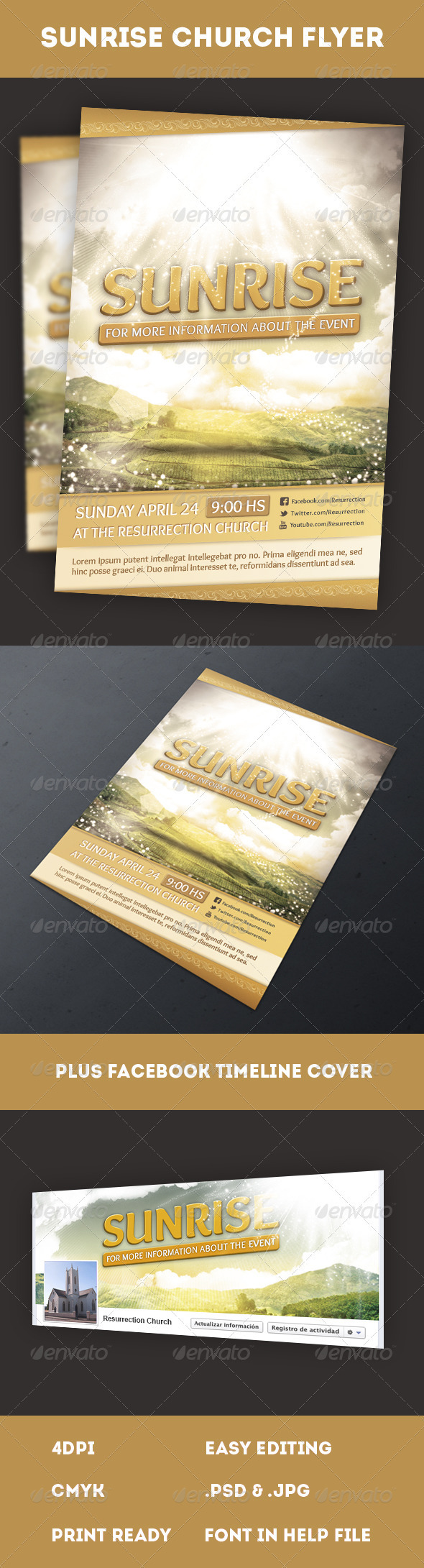 Sunrise Flyer - Church Flyers