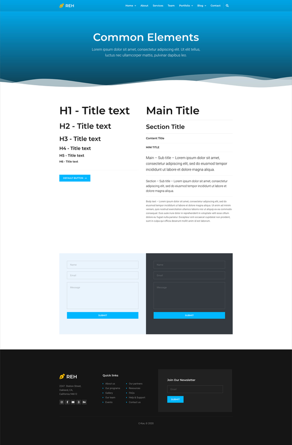 Reh - Agency Elementor Template Kit