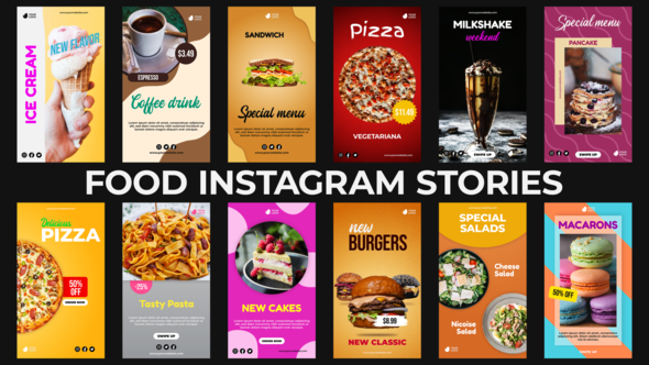 Food Instagram Stories - VideoHive 31037263
