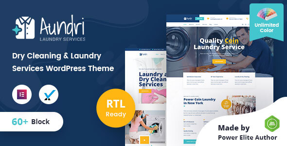 Aundri - Dry Cleaning Services WordPress Theme