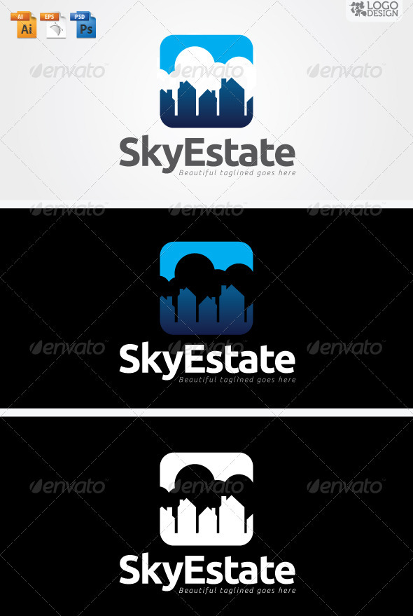 SkyEstate - Buildings Logo Templates
