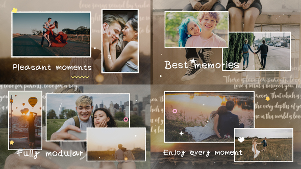 Happy Moments Slideshow | After Effects