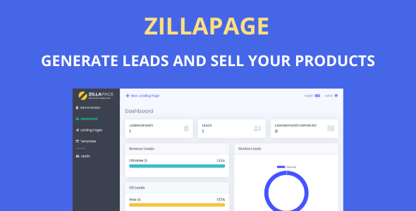 Zillapage -  Landing page and Site builder