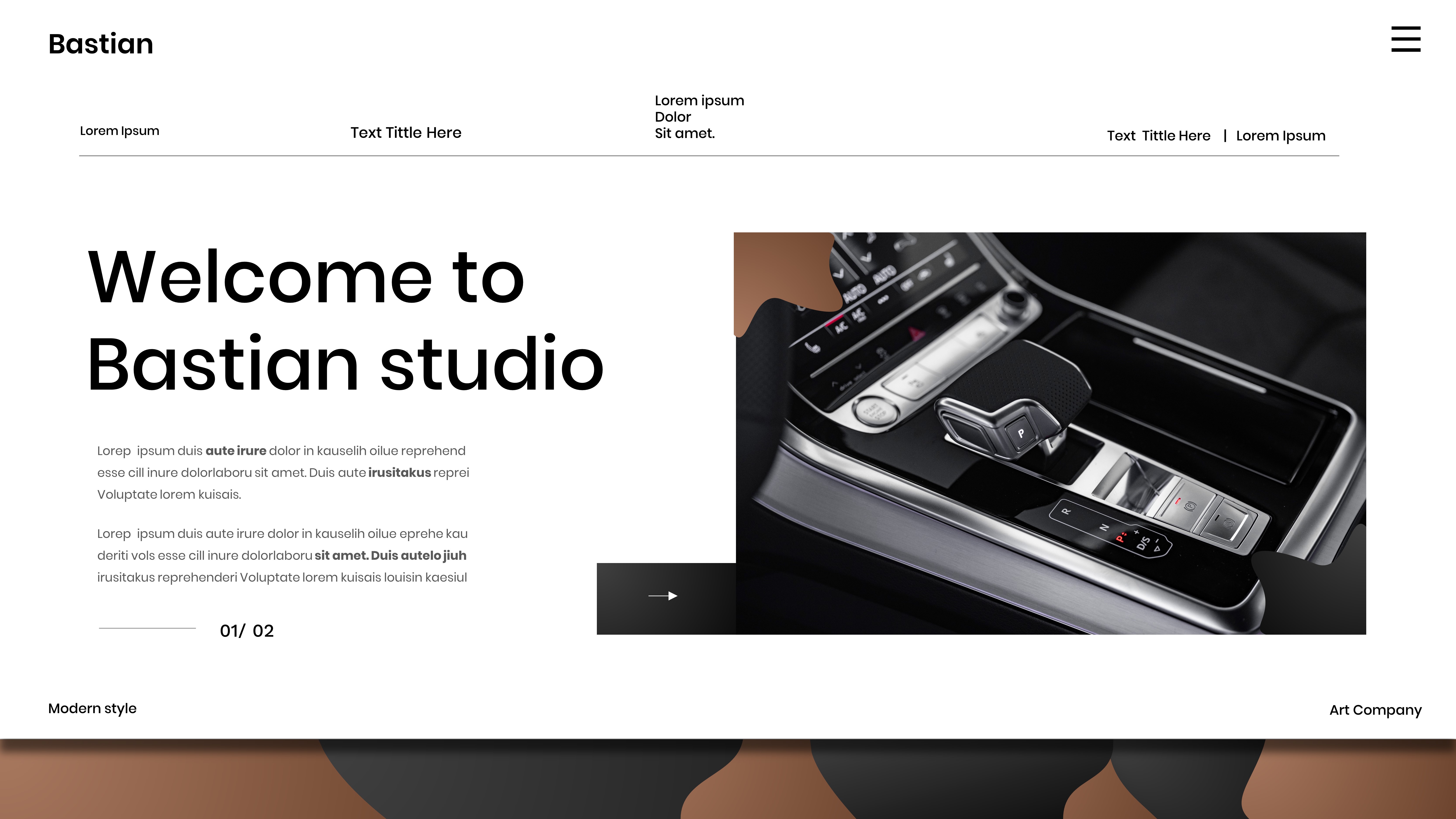 Bastian Business PowerPoint Template, Presentation Templates