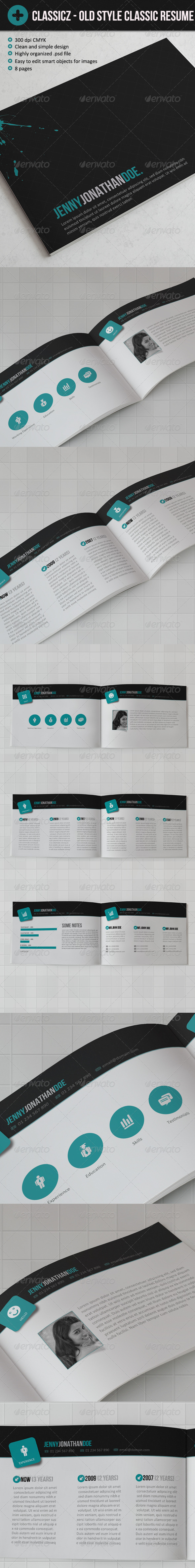 Classiics - Ols Style Resume (book let) - Resumes Stationery