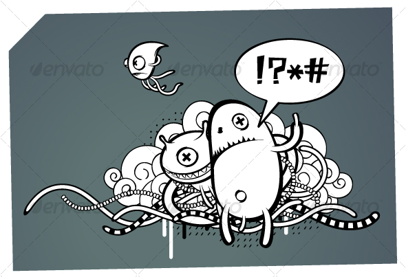 Strange Graffiti Image