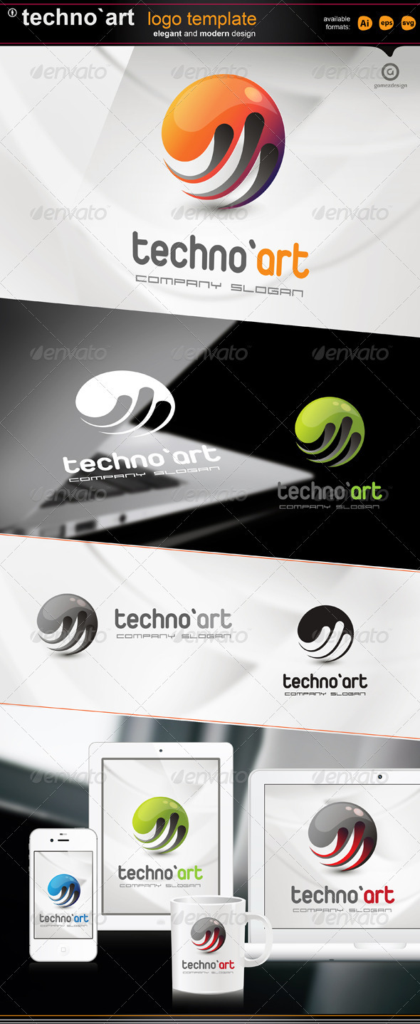 Techno art - Logo Templates