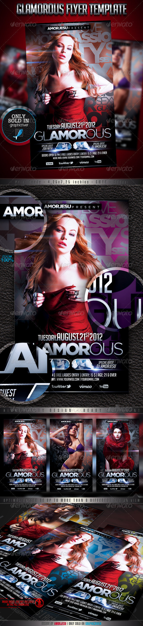 Glamorous Flyer Template - Events Flyers