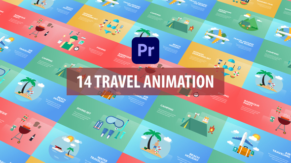Travel Animation | Premiere Pro MOGRT