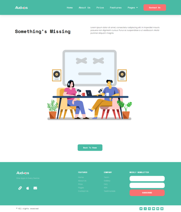 Audios - App Showcase Elementor Template Kit