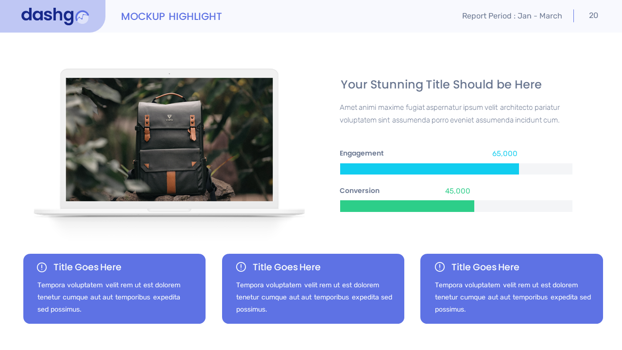 DashGo – Dashboard Conversion Leads Presentation, Presentation Templates