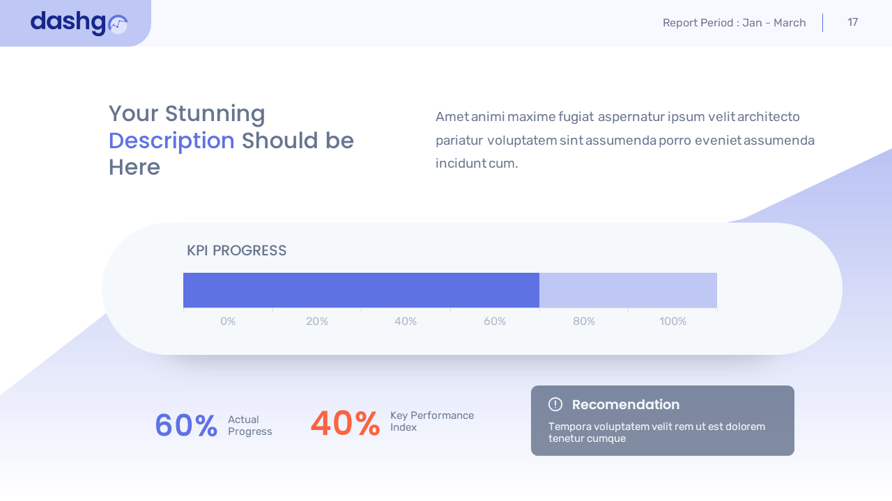 DashGo – Dashboard Conversion Leads Keynote, Presentation Templates