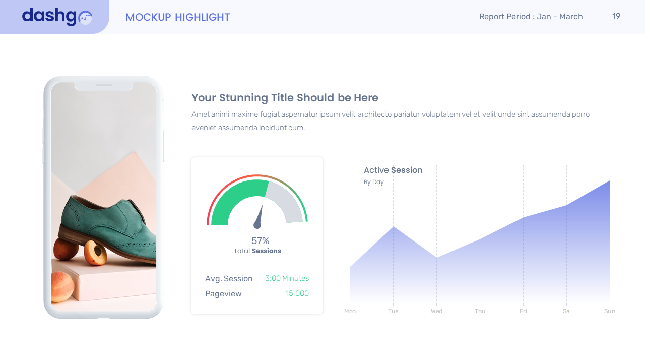 DashGo – Dashboard Conversion Leads Keynote, Presentation Templates