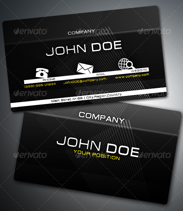 +Modern Business Card - Corporate Business Cards