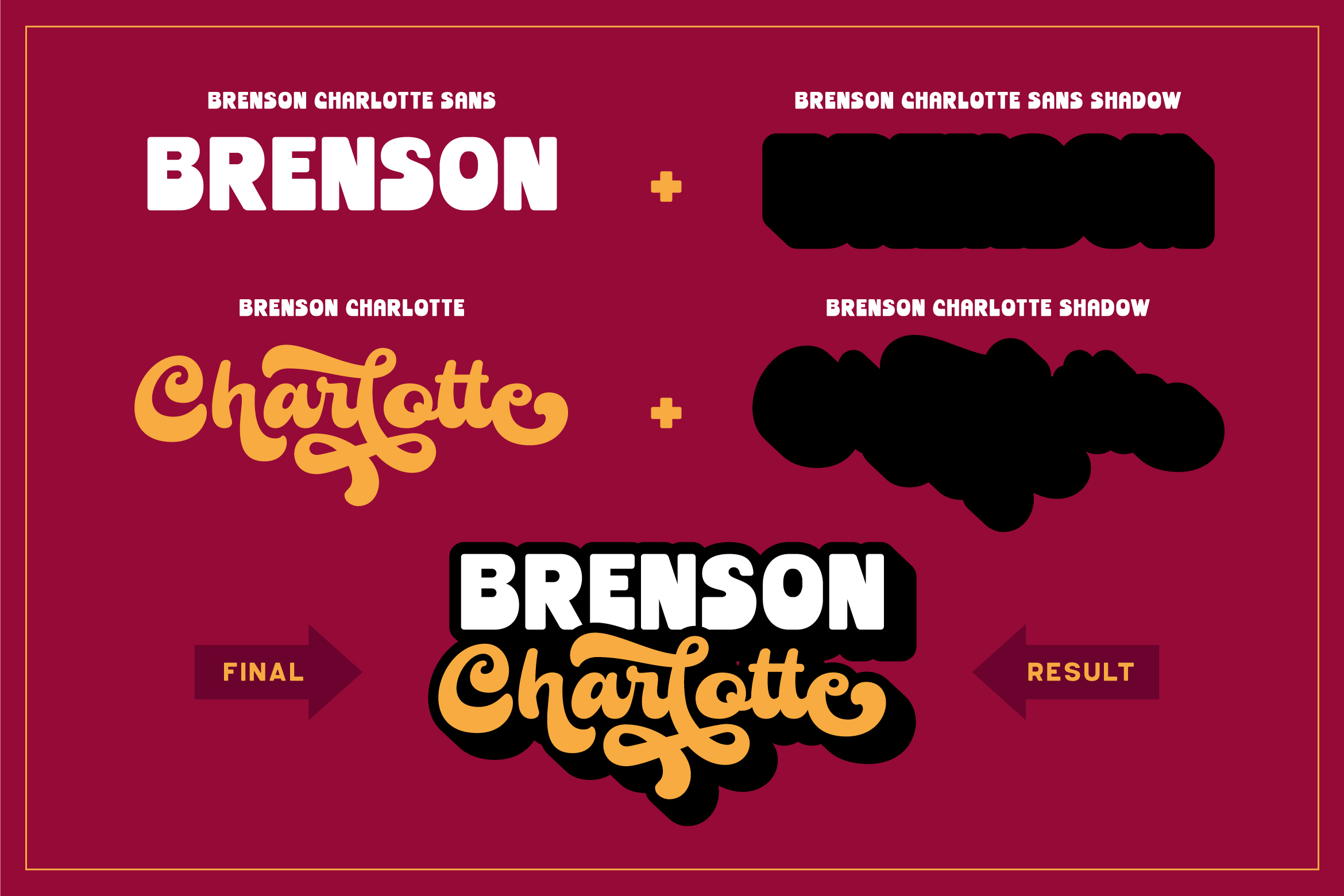 Brenson Charlotte Retro Font Duo By Grezlinestudio Graphicriver
