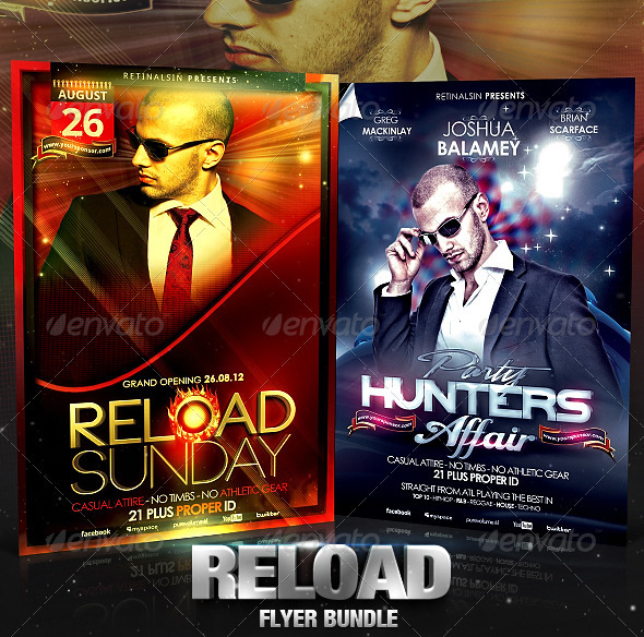 Reload Flyer Bundle - Clubs & Parties Events